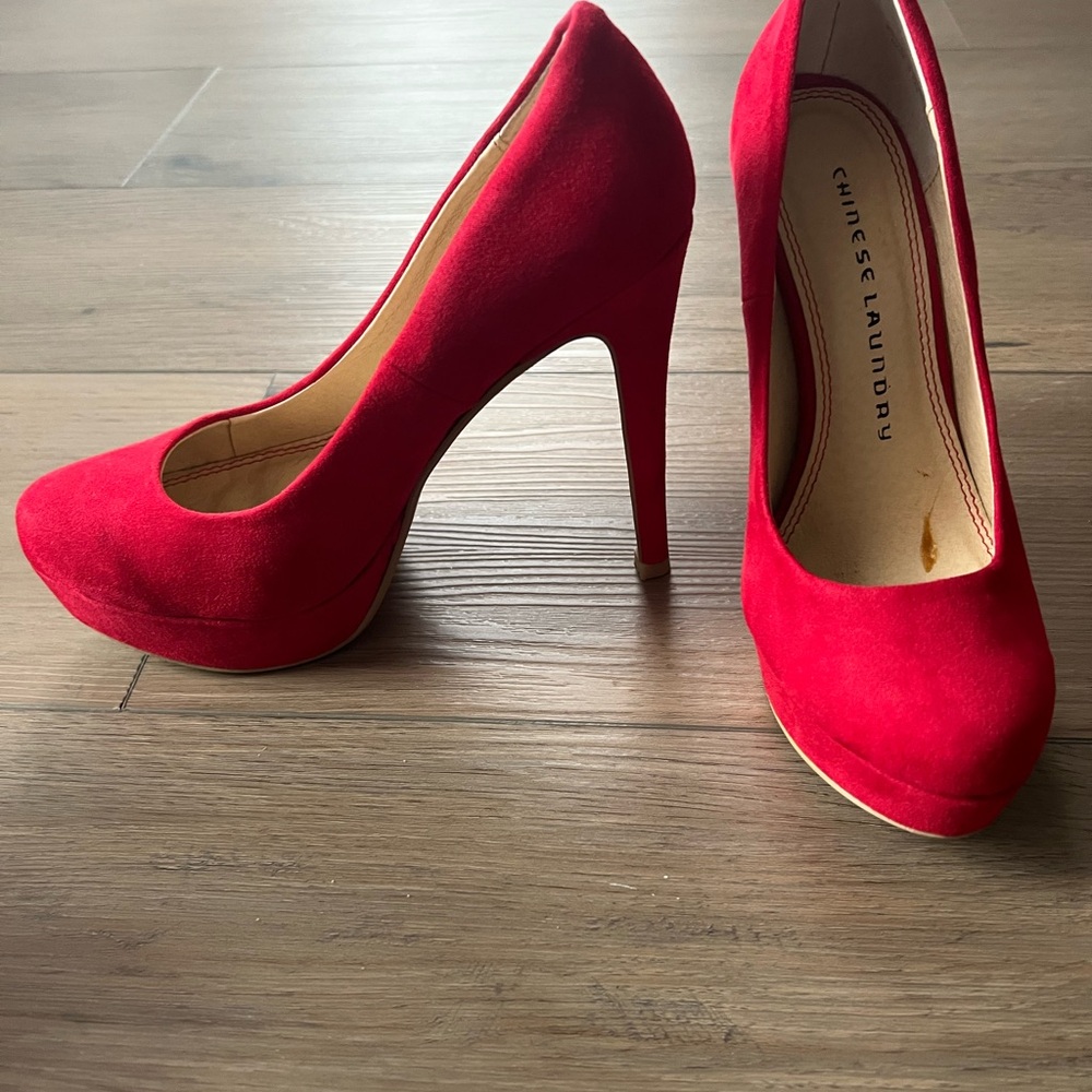 Chinese Laundry Vibrant Red Heels